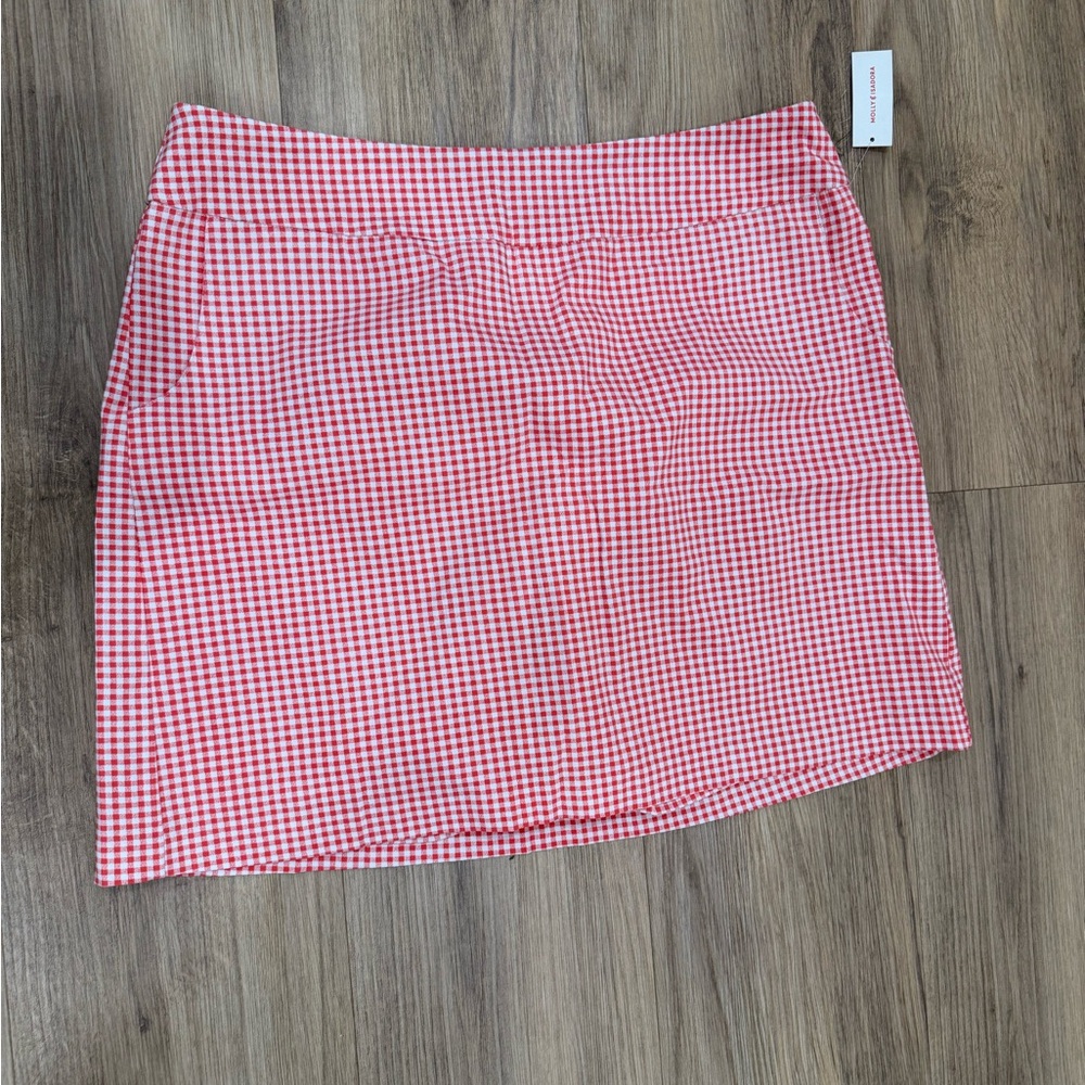 NWT Red Gingham Skirt